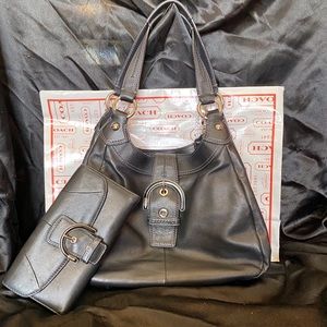 Coach Leather bag and matching wallet
